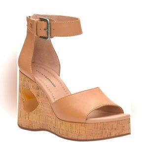 NWT LUCKY‎ BRAND HIMMY PLATFORM WEDGE SANDALS WITH HEART WONENS SIZE 9